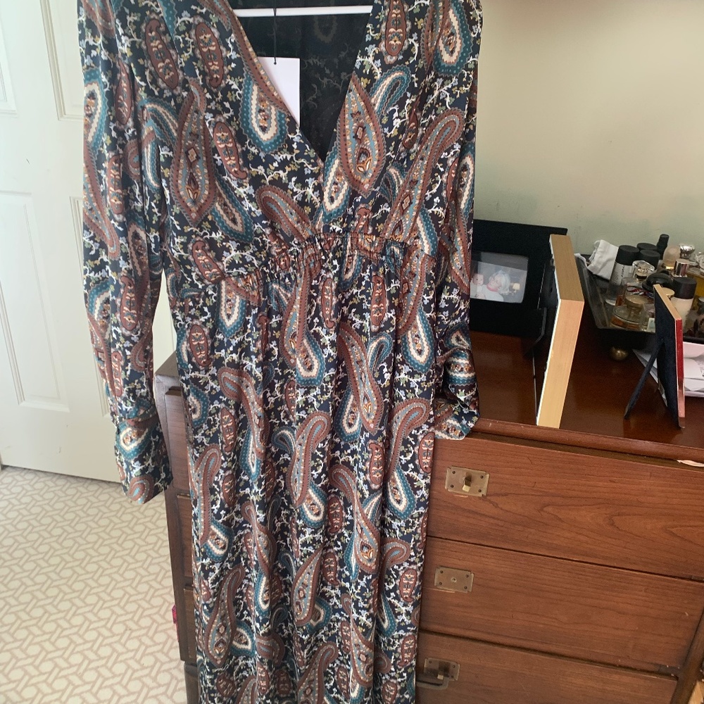 Zara never worn dress paisley.